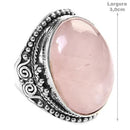 Anel de Prata com Quartzo Rosa - 44926