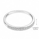 Anel de Prata Aparador com Zircônias - 68296