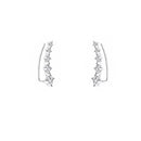 Brinco de Prata Contorno de Orelha (Ear Cuff) - 68302