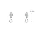 Brinco de Prata com Zircônia - 68303