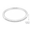 Anel de Prata Aparador com Zircônia - 68351