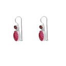 Brinco de Prata com Pedras - 55748