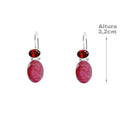 Brinco de Prata com Pedras - 55748