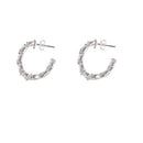 Argola de prata com Zircônia - 54326
