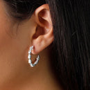 Argola de prata com Zircônia - 54326