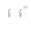 Argola de prata com Zircônia - 54326
